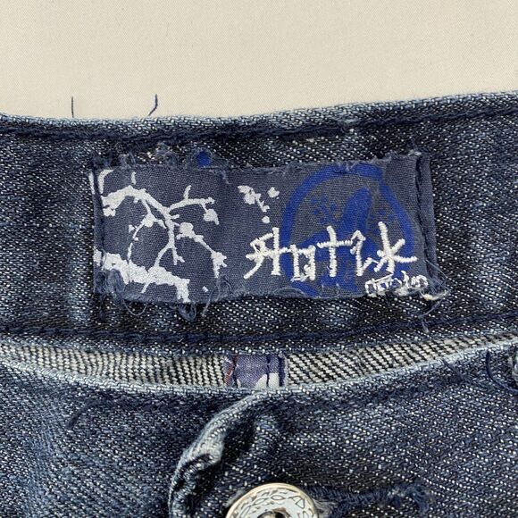 Antik Denim Jeans Mens 36x32 Blue Straight Leg Patchwork Pockets Y2K Style - Picture 8 of 12